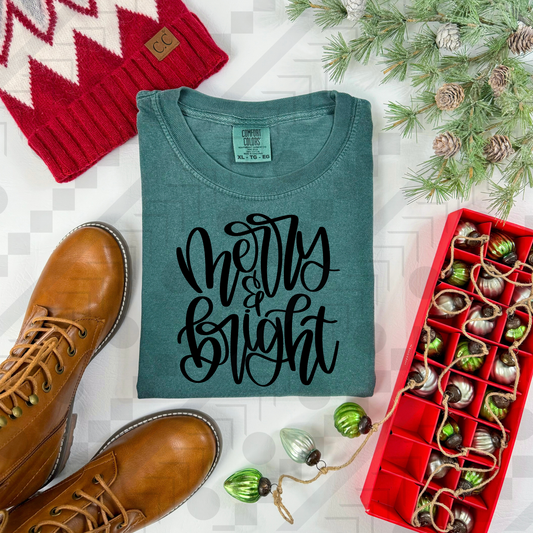 Merry & Bright Handwritten