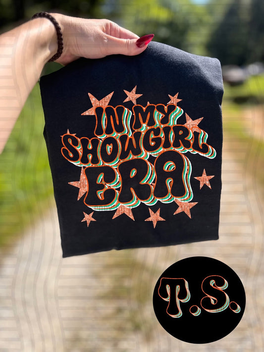 In My Showgirl Era Retro Stars - T. Swift (Front and Back)