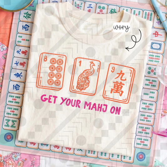 Mahjong: Get Your Mahj On (Tee, Sweatshirt, or Long-Sleeve)