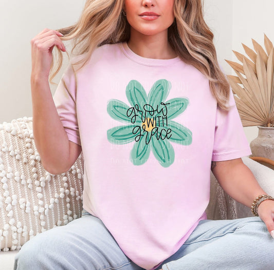Grow With Grace Flower (Tee, Sweatshirt, or Long-Sleeve)
