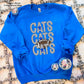 Catsx3 Football (Tee, Sweatshirt, or Long-Sleeve)