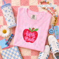 Pink Gingham Apple Grades (Tee, Sweatshirt, or Long-Sleeve)