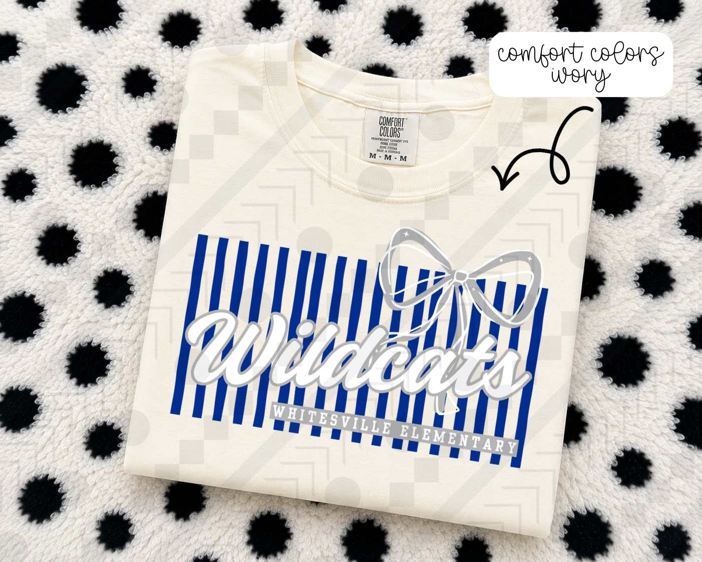 Stripe Bow/No Bow Schools (Tee, Sweatshirt, or Long-Sleeve)