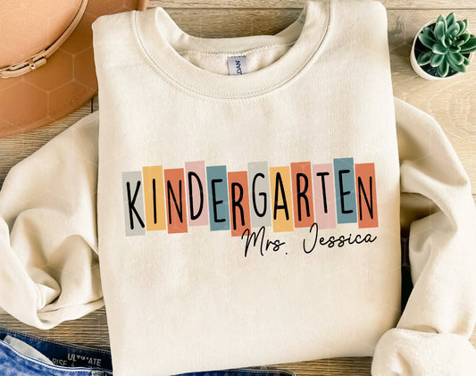 *CUSTOM* Specify Grade Level and Name at Checkout! Groovy Grades