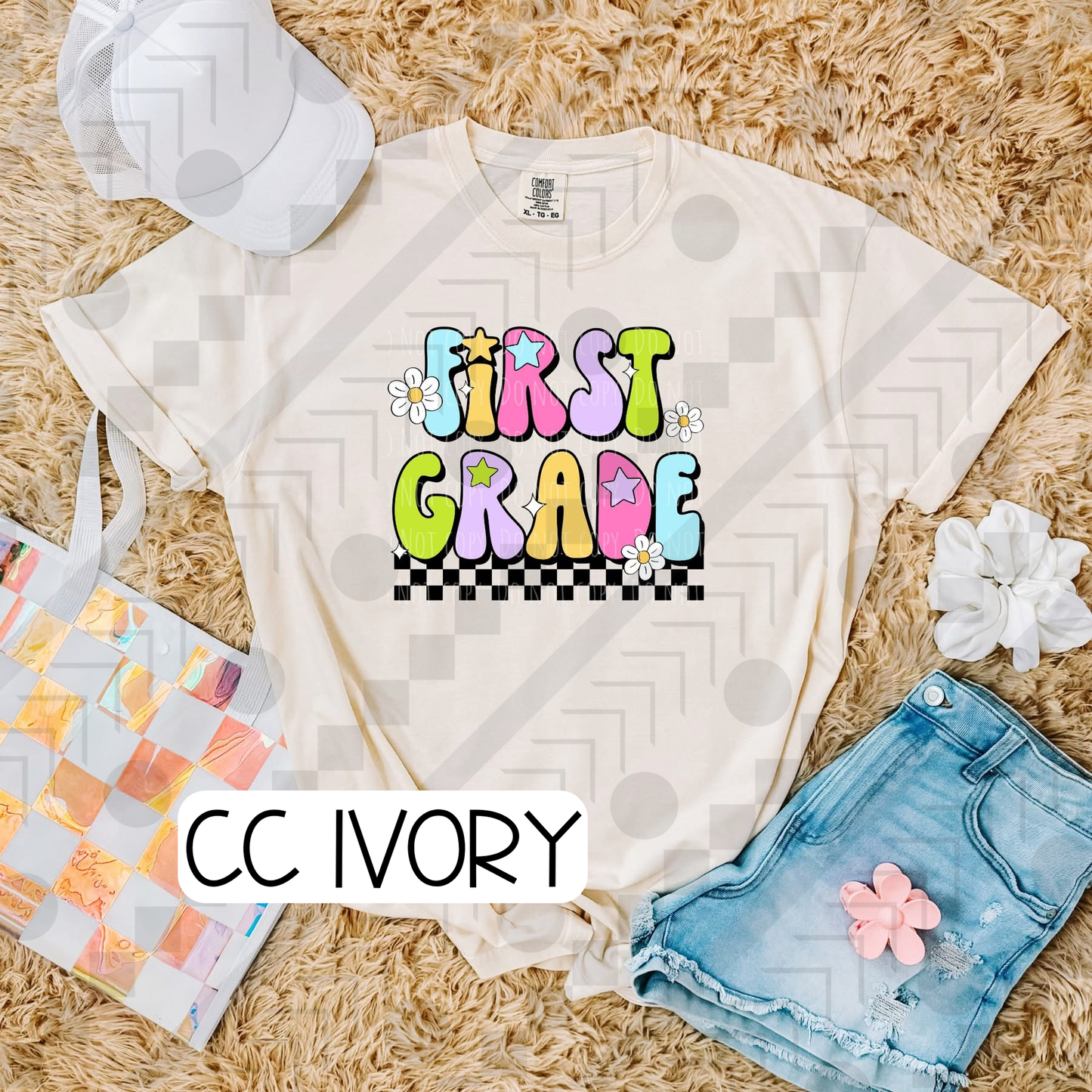 Back To School Retro Floral Grades (Tee, Sweatshirt, or Long-Sleeve)