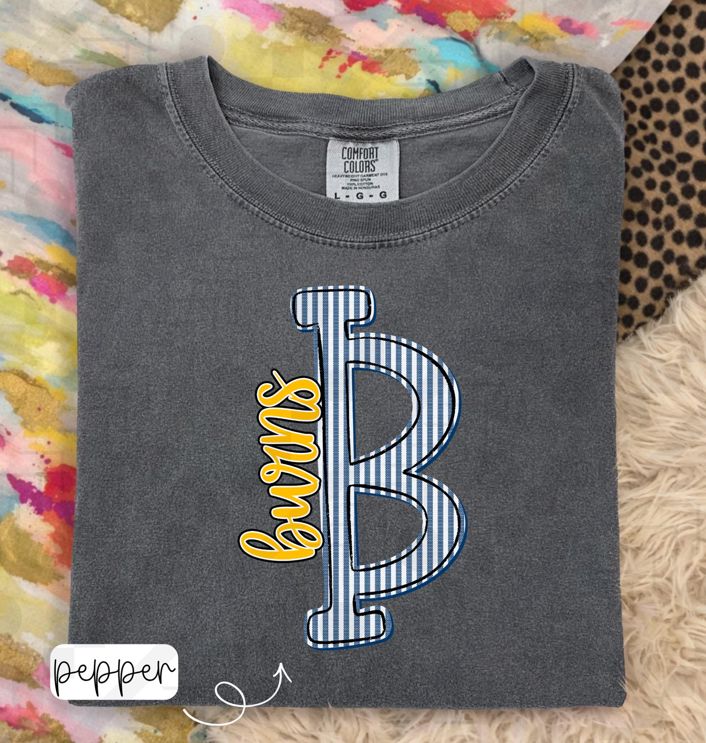 Seersucker Initial Schools (Tee, Long-Sleeve, or Sweatshirt)