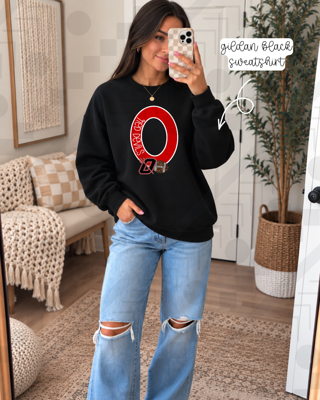 Varsity Block School Sports (Tee, Sweatshirt, or Long-Sleeve)