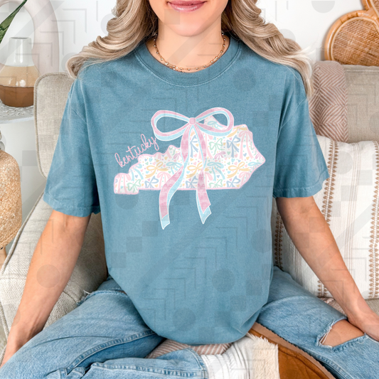 Kentucky State Pastel Bows (Tee, Sweatshirt, or Long-Sleeve)