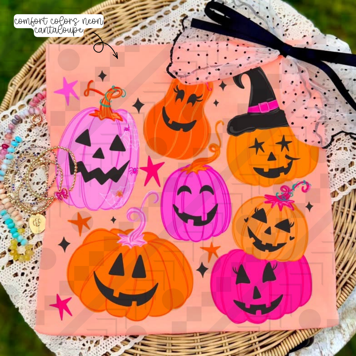Warm Tone Jack O’ Lantern Collage (Tee, Sweatshirt, or Long-Sleeve)