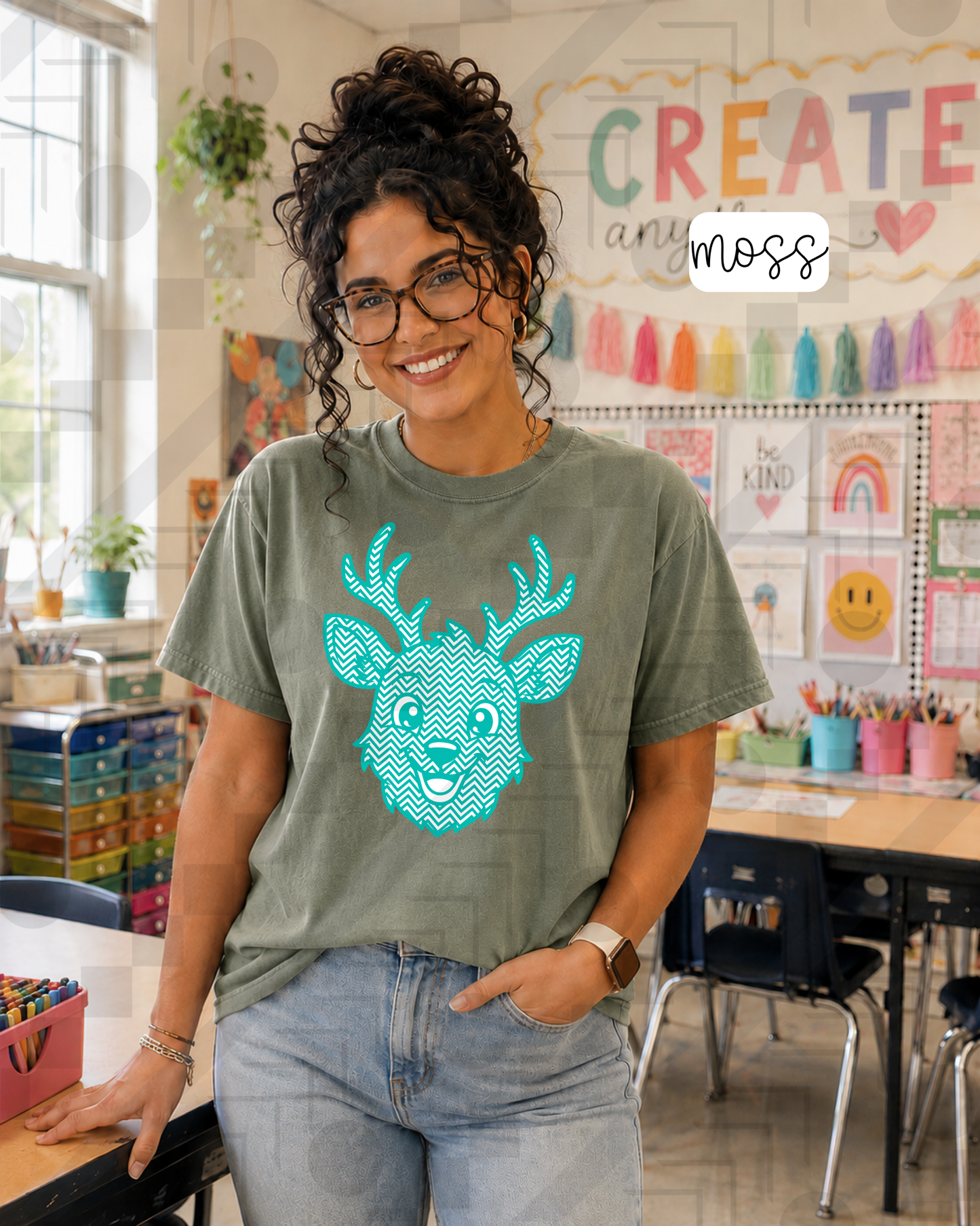 Chevron Happy Mascots (Tee, Sweatshirt, or Long-Sleeve)