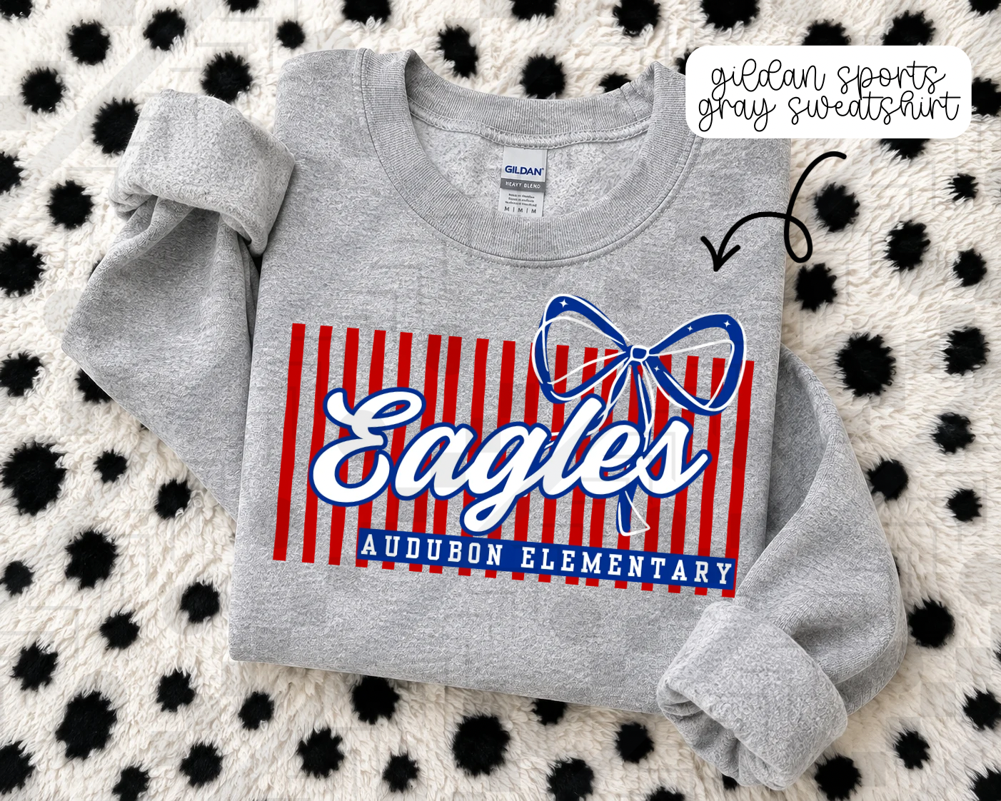 Stripe Bow/No Bow Schools (Tee, Sweatshirt, or Long-Sleeve)