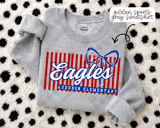 Stripe Bow/No Bow Schools (Tee, Sweatshirt, or Long-Sleeve)
