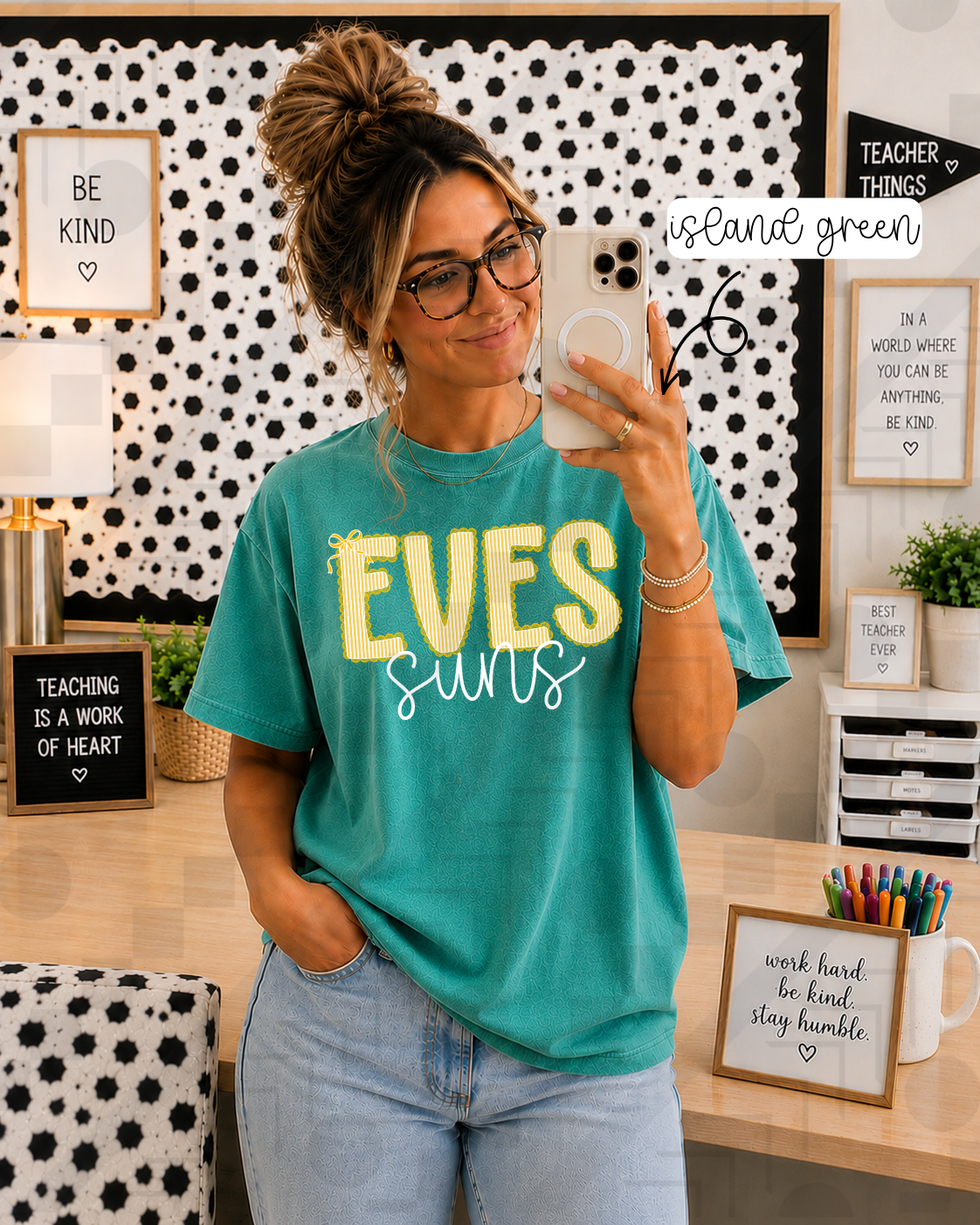 Scalloped Seersucker Varsity Schools (Tee, Sweatshirt, or Long-Sleeve)
