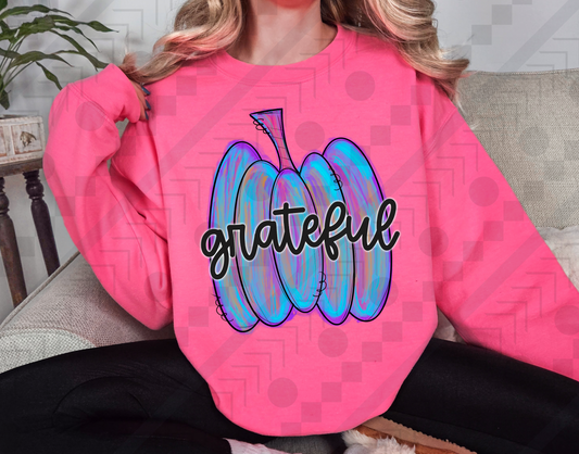 Brushstroke Grateful Pumpkin