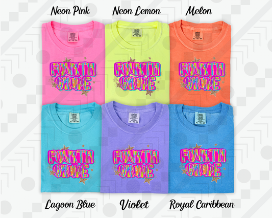 Neon Brush Fourth Grade