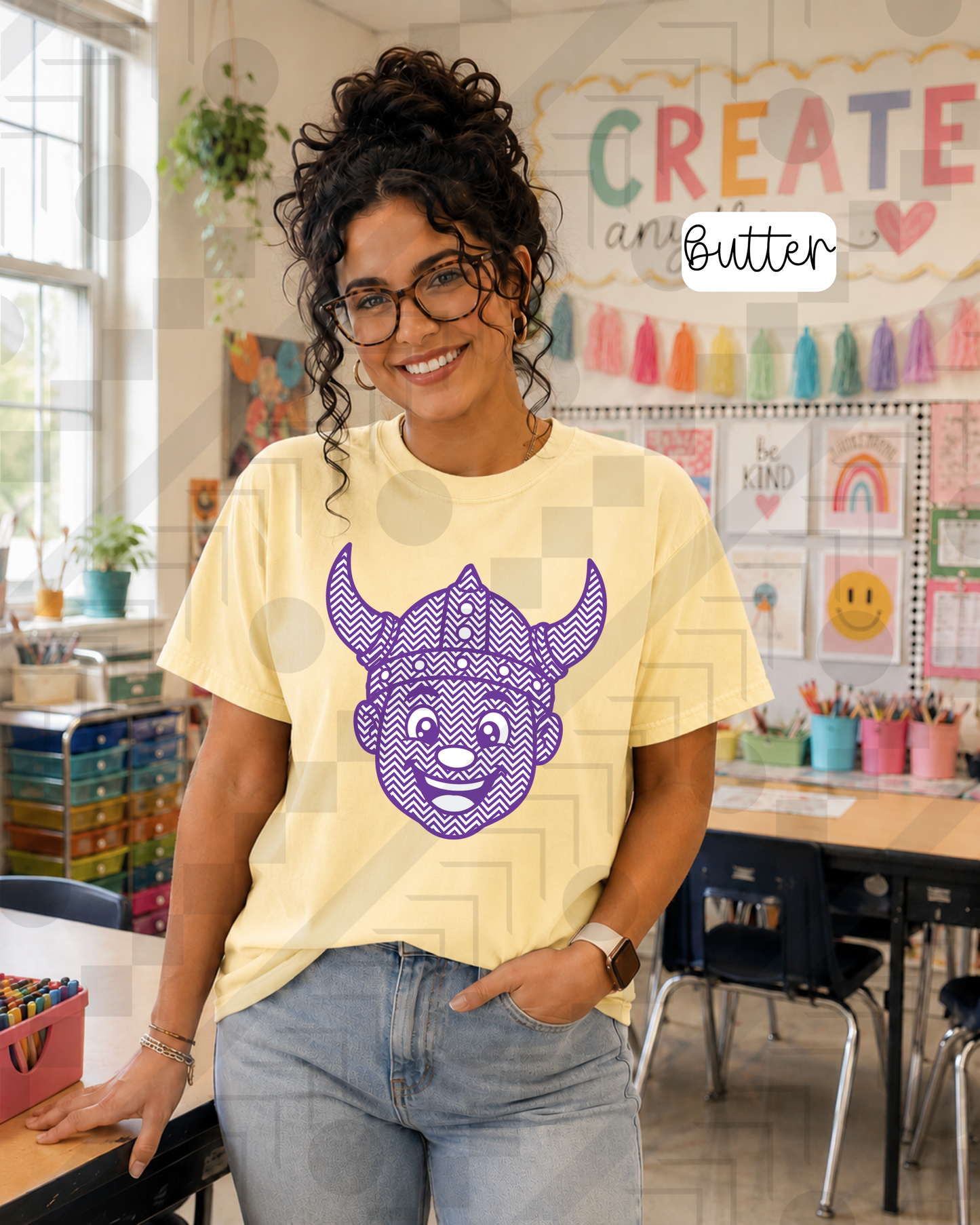 Chevron Happy Mascots (Tee, Sweatshirt, or Long-Sleeve)