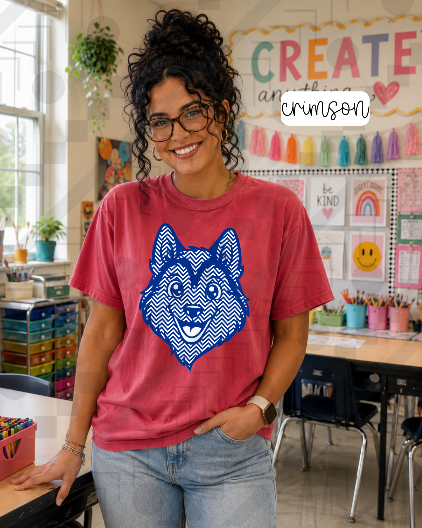 Chevron Happy Mascots (Tee, Sweatshirt, or Long-Sleeve)