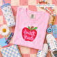 Pink Gingham Apple Grades (Tee, Sweatshirt, or Long-Sleeve)