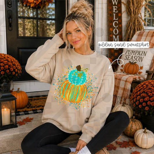 Pumpkin Stack Splatter (Tee, Sweatshirt, or Long-Sleeve)