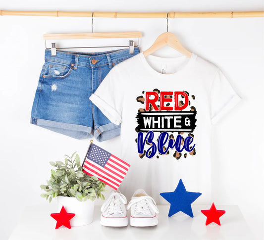 Red, White, and Blue Cheetah