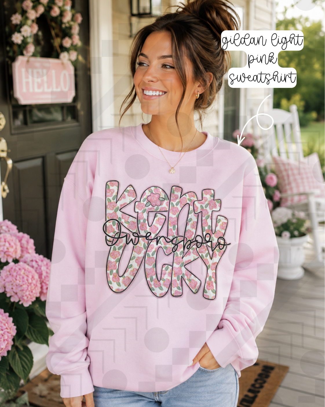 Pink Floral OBKY (Tee, Sweatshirt, or Long-Sleeve)