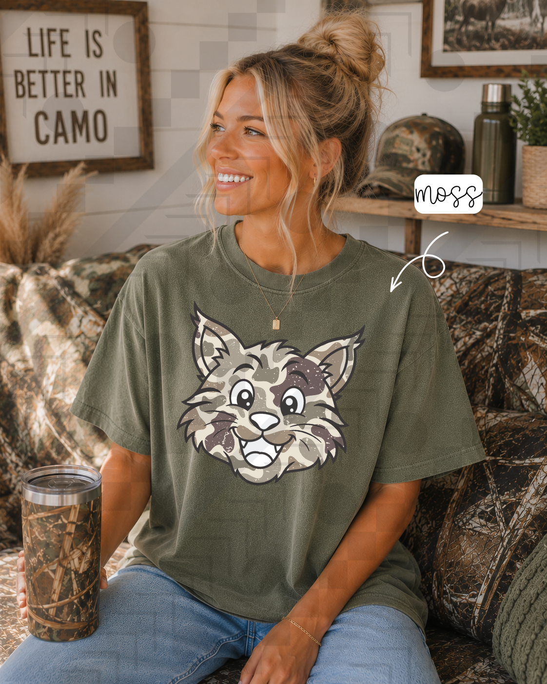 Duck Camo Happy Mascots (Tee, Sweatshirt, or Long-Sleeve)