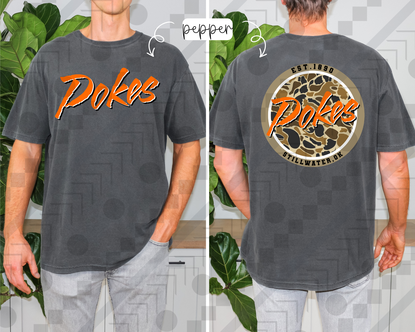 Men's Camo College (Tee, Sweatshirt, or Long-Sleeve)
