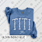 Blue Toile Bow Names (Tee, Sweatshirt, or Long-Sleeve)