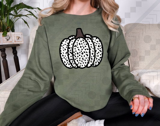 Dalmatian Distressed Pumpkin