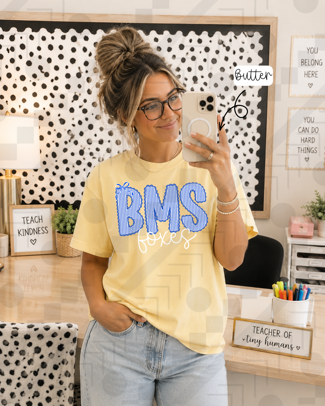 Scalloped Seersucker Varsity Schools (Tee, Sweatshirt, or Long-Sleeve)