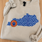 Polka Dot KY State Basketball Gildan Sweatshirt