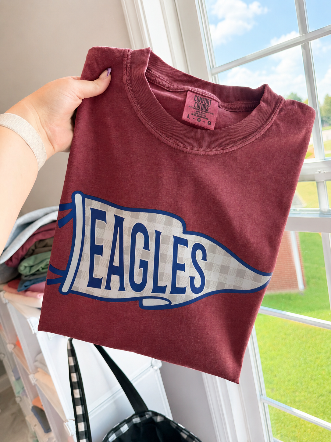 Gingham Pennant Schools (Tee, Sweatshirt, or Long-Sleeve)