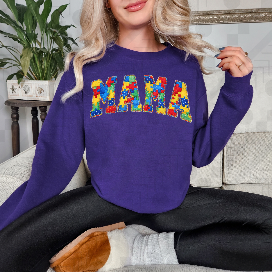 Autism Awareness Mama (Tee, Sweatshirt, or Long-Sleeve)