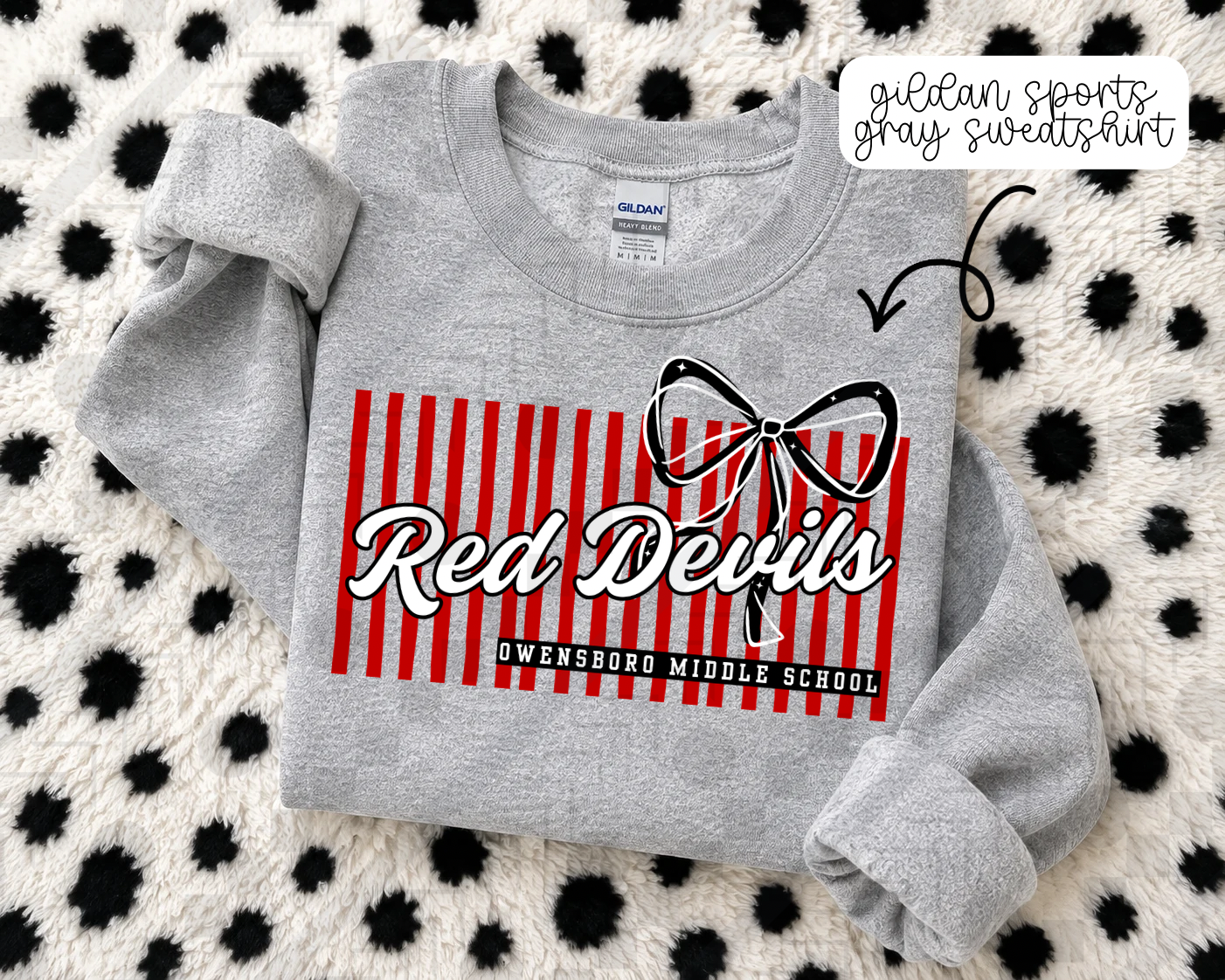 Stripe Bow/No Bow Schools (Tee, Sweatshirt, or Long-Sleeve)