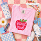 Pink Gingham Apple Grades (Tee, Sweatshirt, or Long-Sleeve)