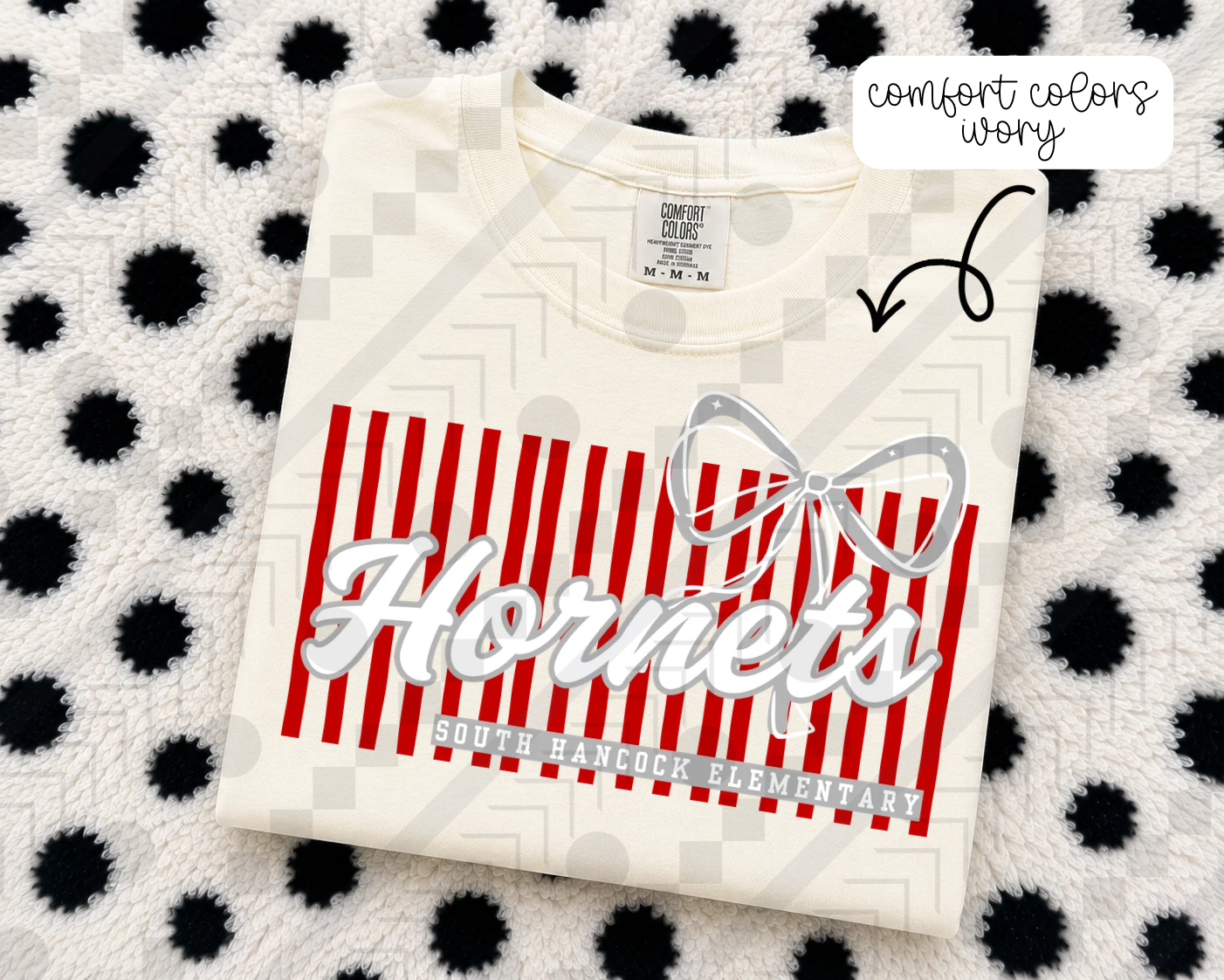 Stripe Bow/No Bow Schools (Tee, Sweatshirt, or Long-Sleeve)