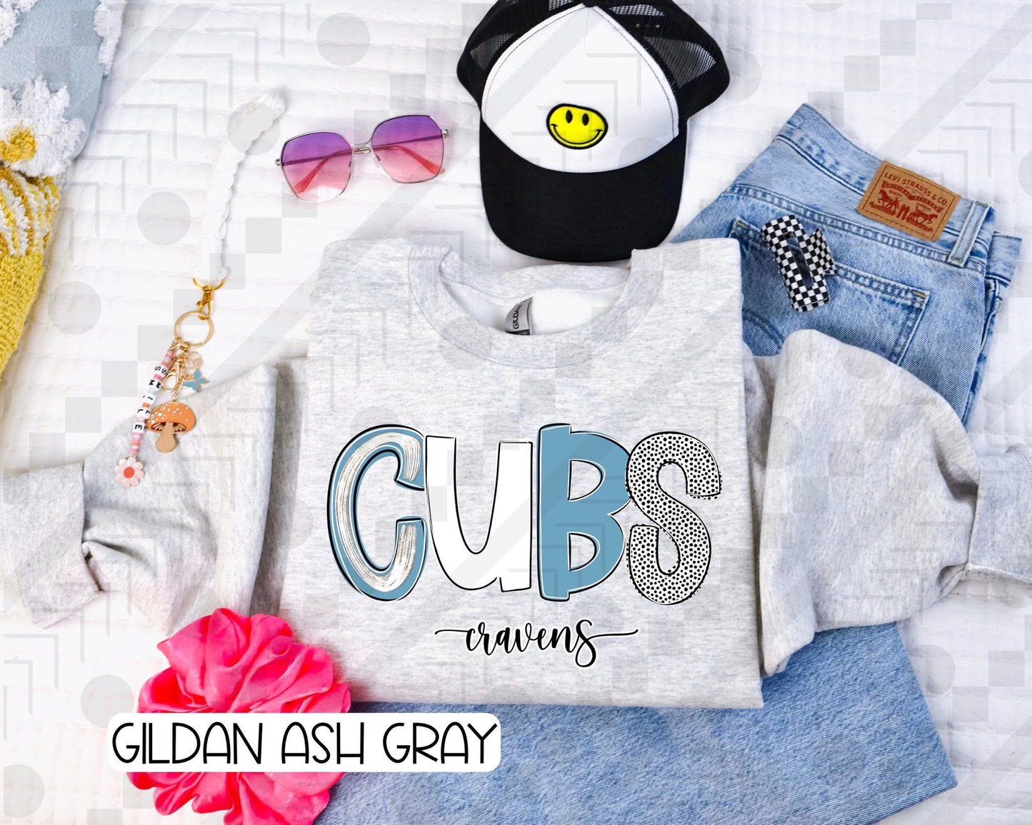 Cravens Preppy Poppy (Tee, Sweatshirt, or Long-Sleeve)