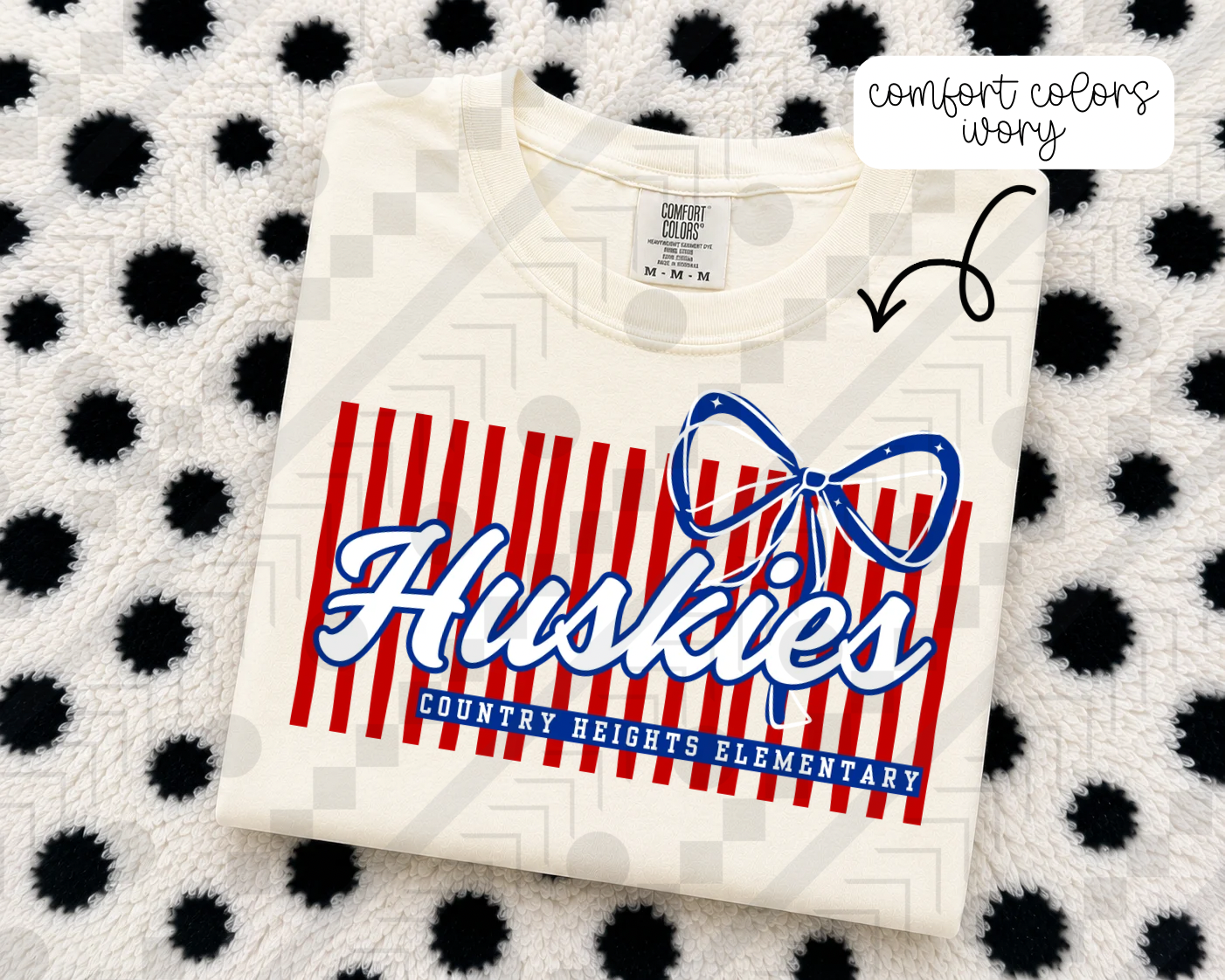 Stripe Bow/No Bow Schools (Tee, Sweatshirt, or Long-Sleeve)