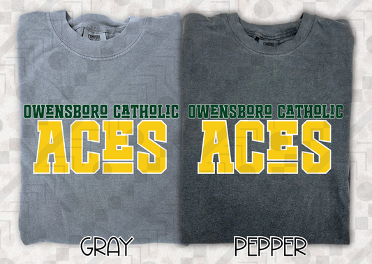 Owensboro Catholic Aces Funky Font