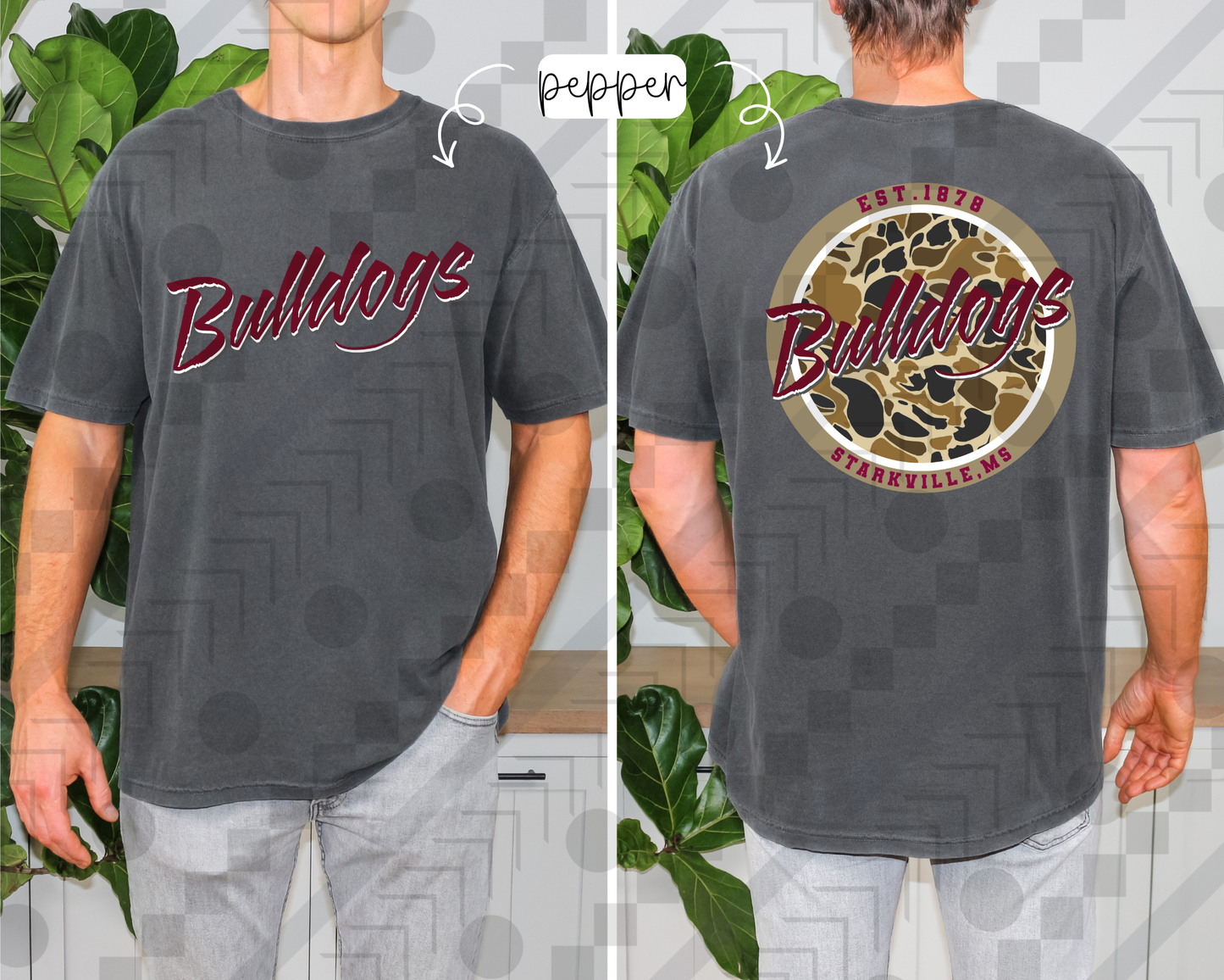 Men's Camo College (Tee, Sweatshirt, or Long-Sleeve)