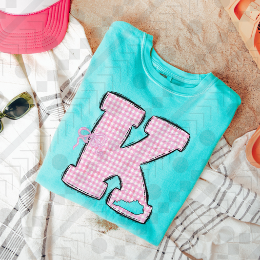 Big K Pink Gingham with Bow *PLK