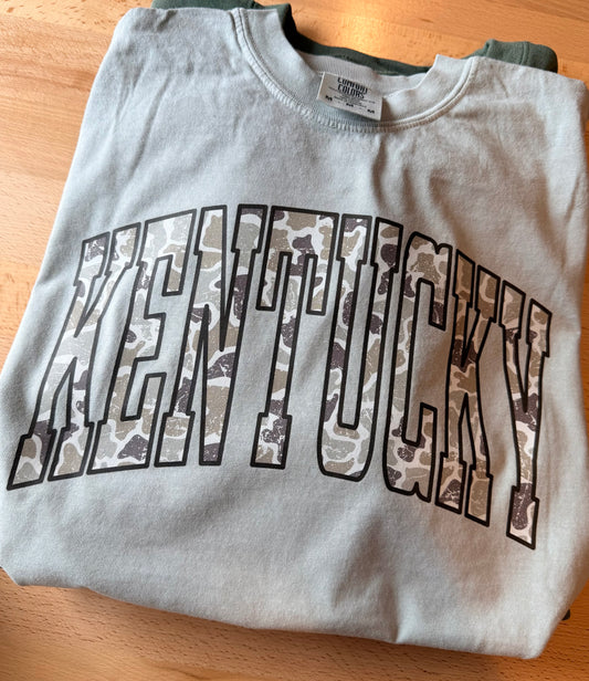 Kentucky Oversized Varsity Camo (Tee, Sweatshirt, or Long-Sleeve)