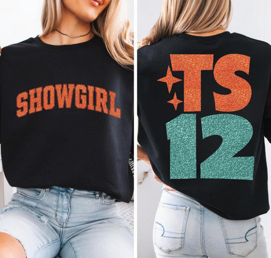Showgirl Glitter - T. Swift (Front and Back)