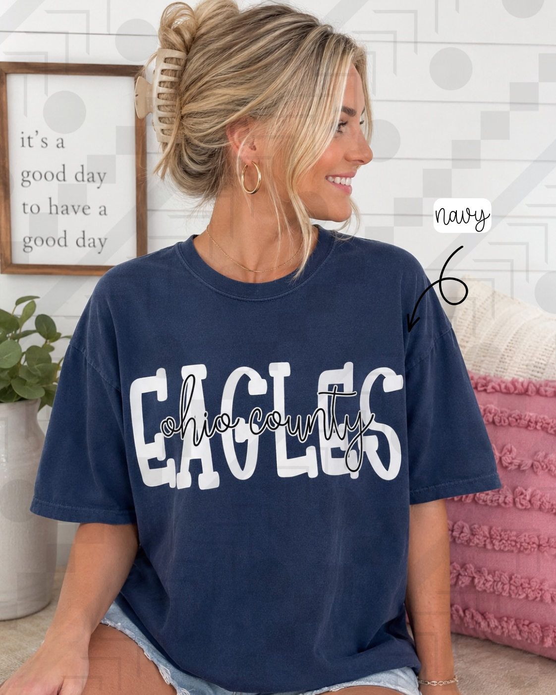 Ohio County Eagles Squiggles (Tee, Sweatshirt, or Long-Sleeve)