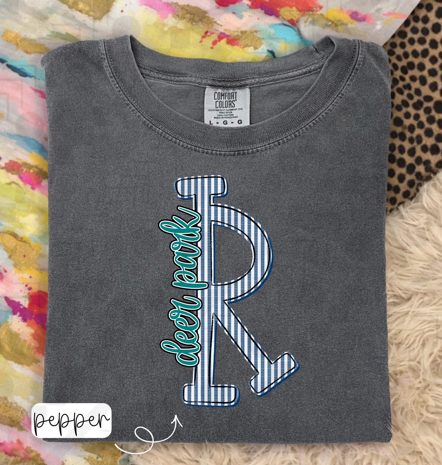 Seersucker Initial Schools (Tee, Long-Sleeve, or Sweatshirt)