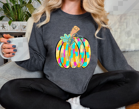 Preppy Neon Pumpkin
