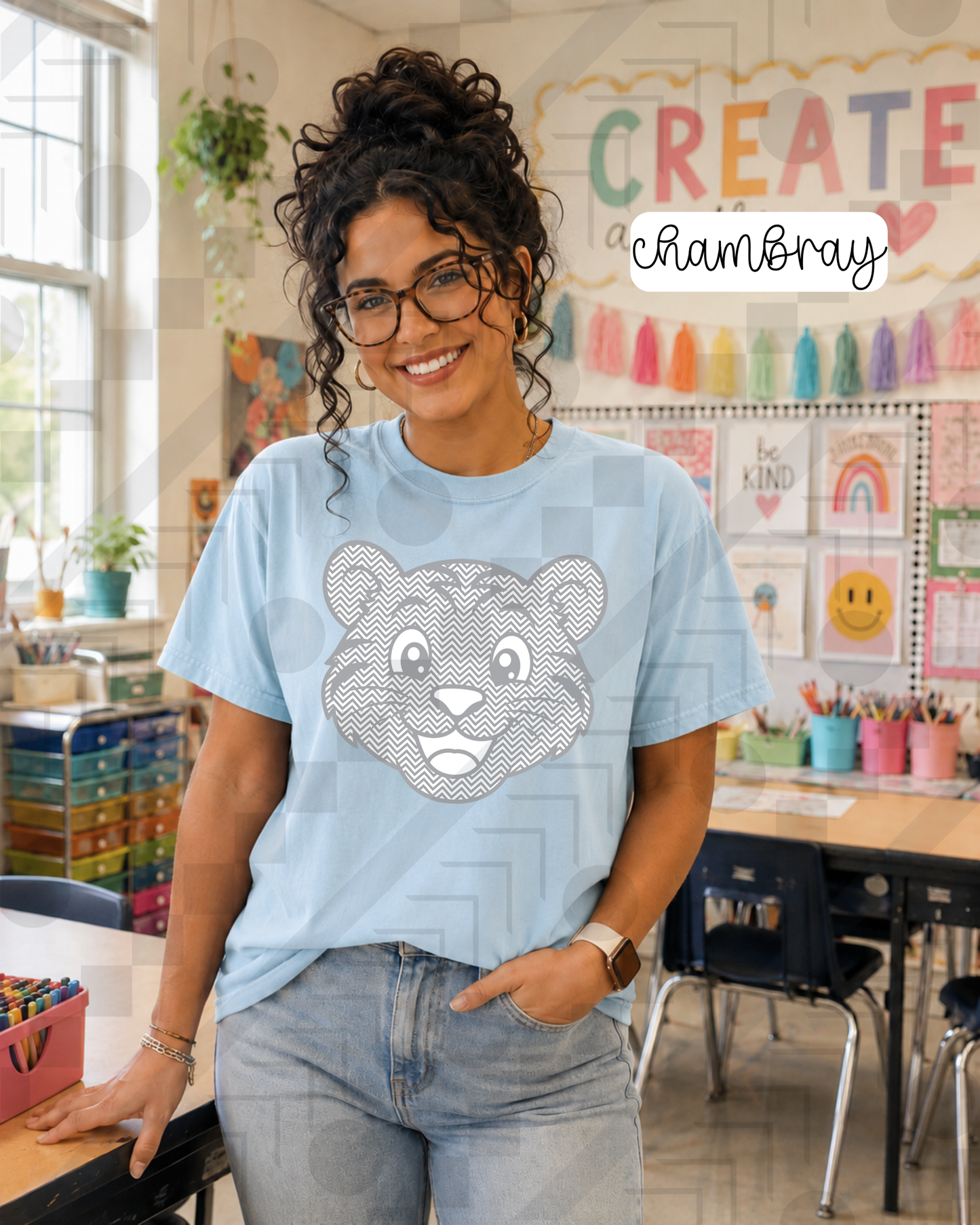 Chevron Happy Mascots (Tee, Sweatshirt, or Long-Sleeve)