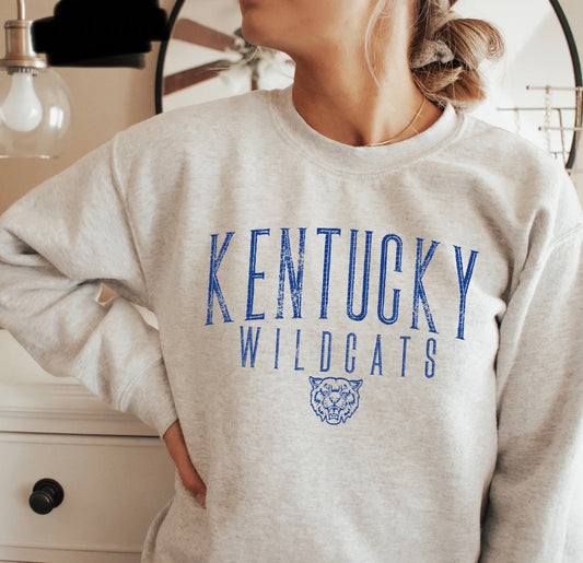 Kentucky Wildcats Distressed PK (Tee, Sweatshirt, or Long-Sleeve)
