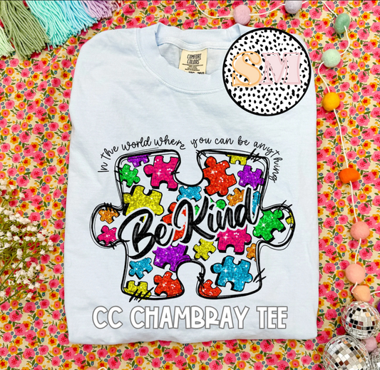 Be Kind Puzzle Piece (Tee, Sweatshirt, or Long-Sleeve)