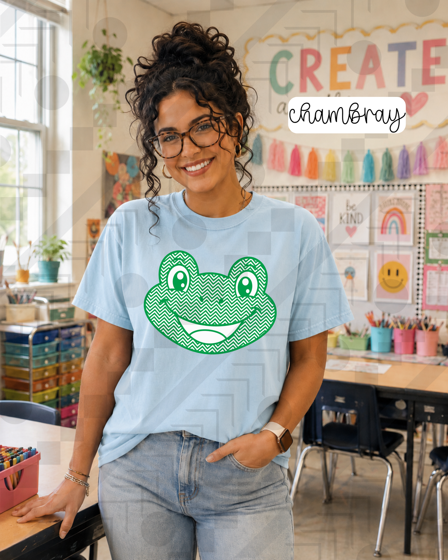 Chevron Happy Mascots (Tee, Sweatshirt, or Long-Sleeve)
